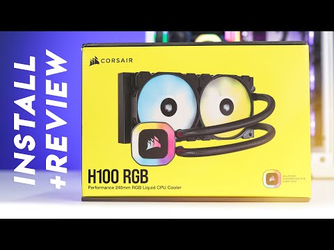 Corsair H100 RGB AIO CPU Cooler Review | How to Install (Intel Socket) 240mm