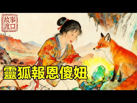 傻姑娘救下受傷靈狐，被村人譏“傻子才信畜生報恩”，狐狸痊癒卻帶傻姑娘來到一處荒山上，忽山崩現玉礦脈，傻姑娘採玉一夜暴富，成為全縣首富！【故事渡口】#民间故事 #故事分享 #善有善报