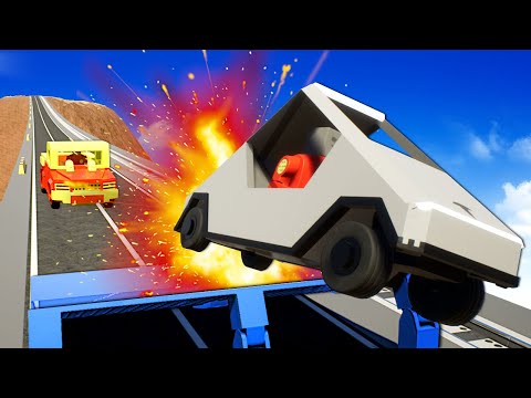 JUMP RACE ACROSS DANGEROUS BRIDGE! (Lego Brick Rigs)