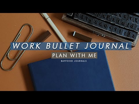 PLAN WITH ME: Level Up Your Work Productivity with Bullet Journaling ✍🏼 Work bullet journal setup