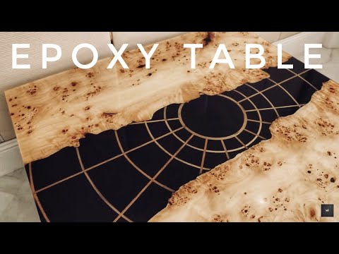 EPOXY RIVER TABLE . Эпоксидная смола