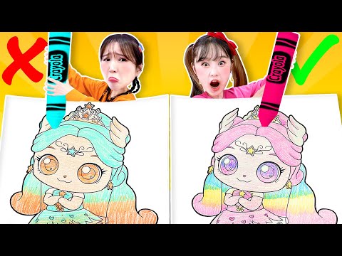 캐치!티니핑 오로라핑 3마커 챌린지 모아보기🖍️