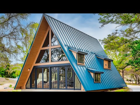 Man Builds Stunning A-Frame House in Just 4 Months !! ( By @lankhome )