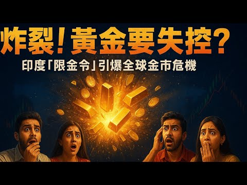 炸裂！黃金要失控？印度「限金令」引爆全球金市危機                                              #黃金 #白銀 #投資策略 #避險資產 #美元