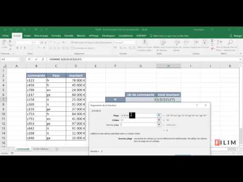 Excel - 2 Opérationnel - Cours Fonctions NbSi et SommeSi