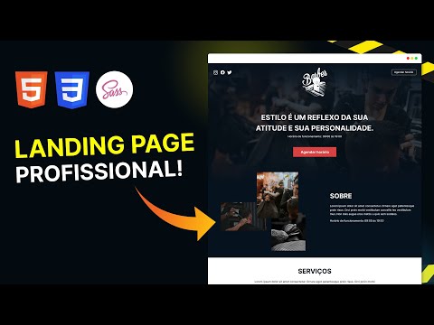 Criando landing page completa do ZERO - part 01 (HTML, CSS, SASS)