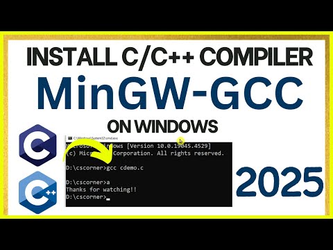How to install MinGW w64 on Windows 11 [2025 ] | MinGW GNU Compiler | Compiler for C & C++