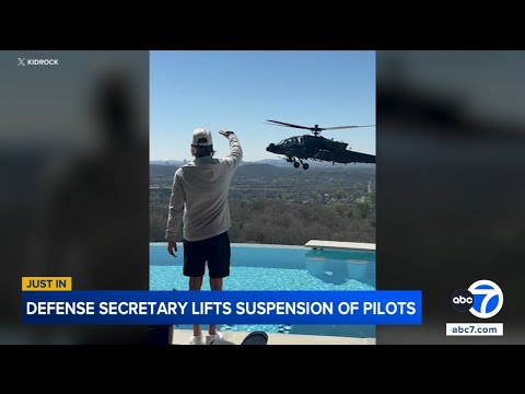 Hegseth says pilots who did flyby outside Kid Rock's home are no longer suspended