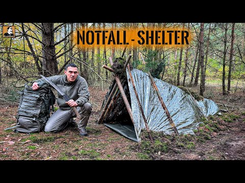 24h NOTFALL- SHELTER bauen mit @FritzMeinecke  | Survival Mattin