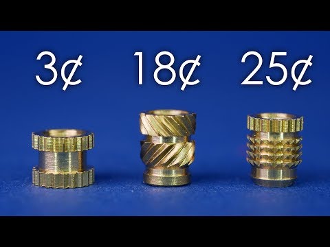 Threaded Inserts for 3D Prints - Cheap VS Expensive 💰