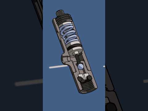 How a CO2 cartridge regulator works #engineering #design #animation