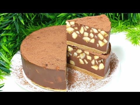 NO OVEN! A gorgeous NO-BAKE CAKE! A delicious, simple, and quick recipe!