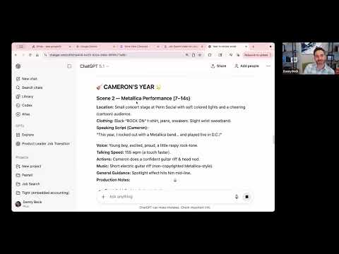 Sidebar Speaker Series: Stand Out With AI Videos: Holiday or Resume Cartoon Video with Danny Beck