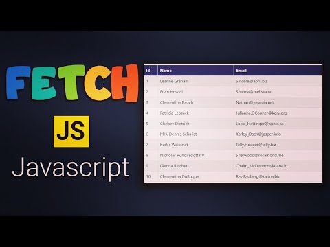 Fetch - Javascript - Cómo mostrar datos desde una API