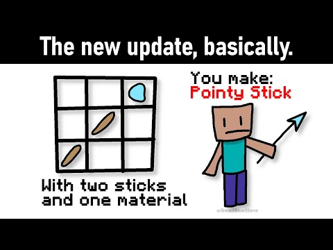 Minecraft memes about the new weapon we're getting.