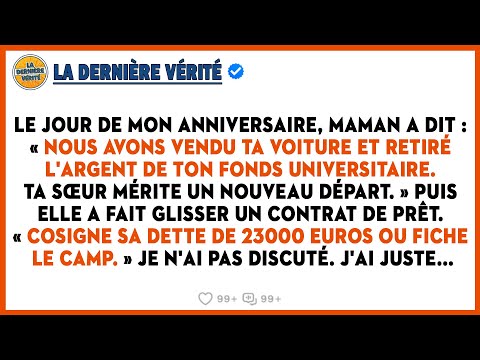 Maman A Dit: « Nous Avons Vendu Ta Voiture Et Vidé Ton Fonds Universitaire… » Je N'ai Pas Discuté...