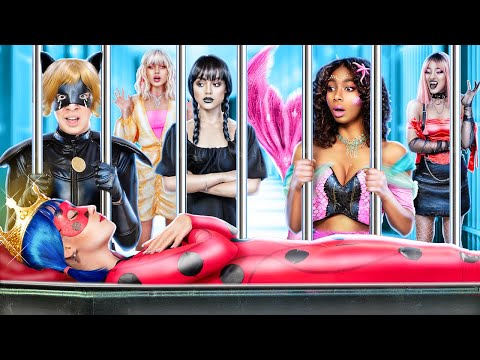 Кто убил Леди Баг! Уэнсдей Аддамс vs Русалка vs Вампир