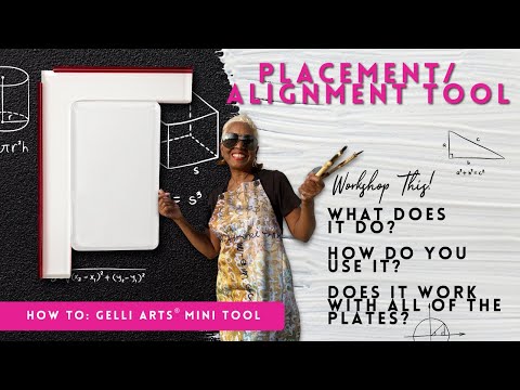 Gelli Arts® Mini Tool: The perfect way to align your gelli®  prints for perfect placement every time