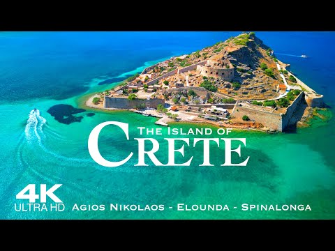 [4K] CRETE 2026 🇬🇷 4 HOUR Drone Aerial of Agios Nikolaos Elounda & Spinalonga | Greece Kreta Creta