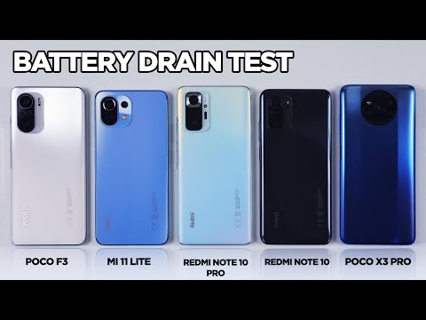 POCO F3 / Mi 11 Lite / Redmi Note 10 Pro / Redmi Note 10 / POCO X3 Pro BATTERY DRAIN TEST | Zeibiz