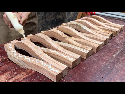 Creative Wooden Furniture Making Idea // Impressive Woodworking Skills of A Young Craftsman