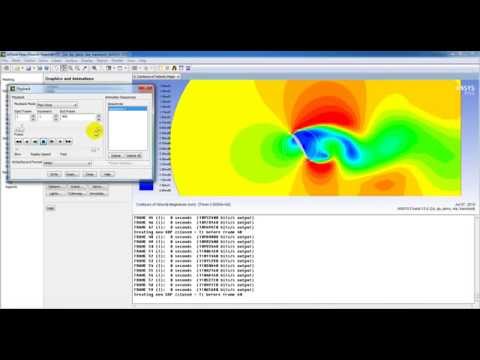 Ansys Fluent - Rotating airfoil.