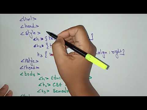 Internal Style Sheet in HTML | WT | Web Technology | Lec-14 | Bhanu Priya