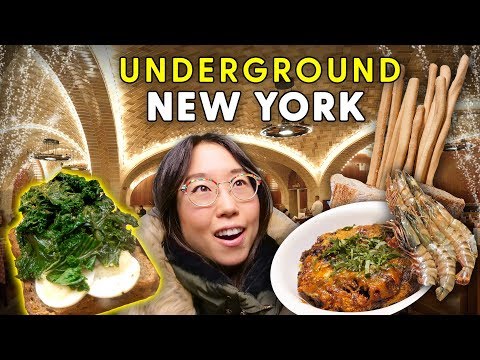 NYC FOOD TOUR at Grand Central Terminal 🥘 BTS performed here!