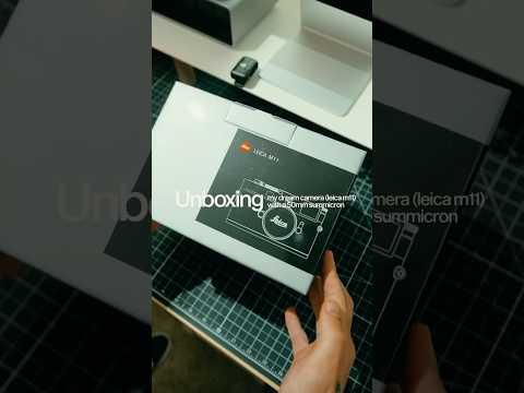 POV: your leica m11 shows up. unboxing with the 50mm summicron close focus. sell the q343 now?