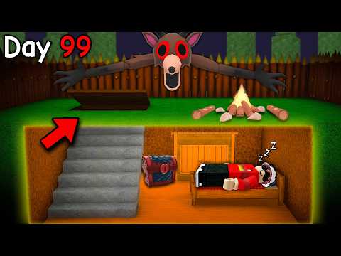 I Built a SECRET Underground Base in 99 Nights in the Forest