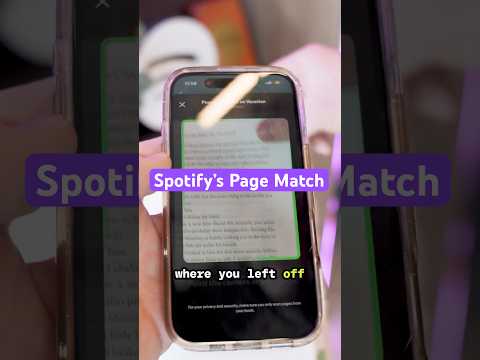 Page Match lets you quickly sync your spot in a physical or ebook with an audiobook.
