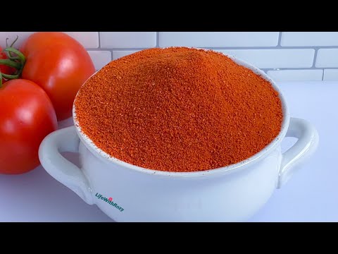 HOW TO MAKE TOMATO POWDER IN TWO WAYS