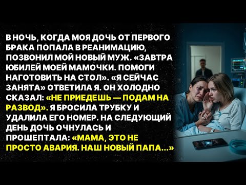 Дочь попала в реанимацию а муж требовал чтобы я готовила на юбилей его матери