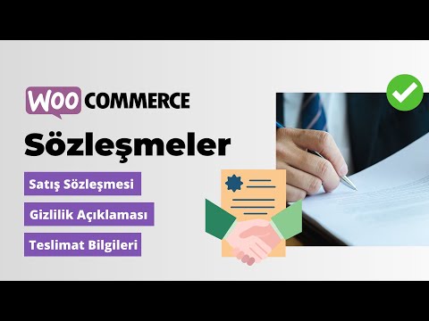 WooCommerce & WordPress Mesafeli Satış Sözleşmesi, Gizlilik & Teslimat Bilgileri Sayfaları