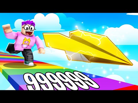 We Go MAX LEVEL In ROBLOX YEET A PLANE SIMULATOR!? (RAREST PAPER PLANES UNLOCKED!)