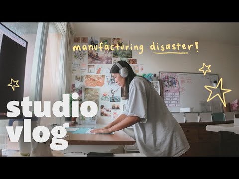 a ✨realistic✨ week before a shop update 🌱 dealing with a $3000 manufacturing mistake