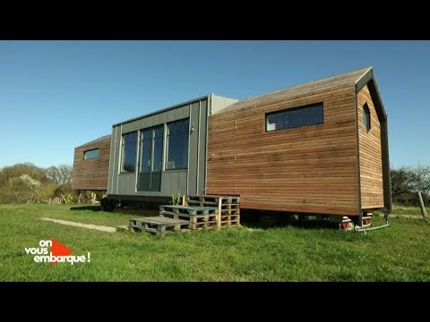 Visite d'une "tiny-house" installée en Touraine