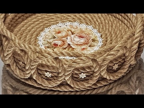 DIY 👍 I did not expect such a chic basket to be made from a rough rope