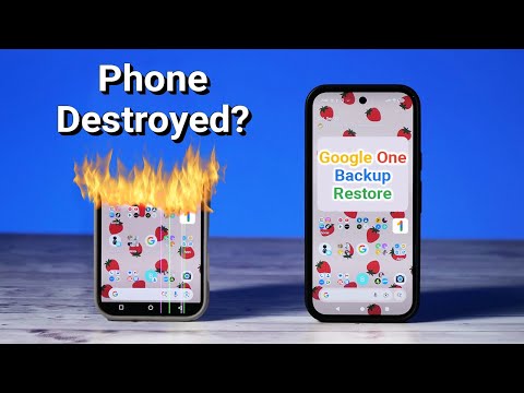 Backup by Google One is Phone Explosion Protection
