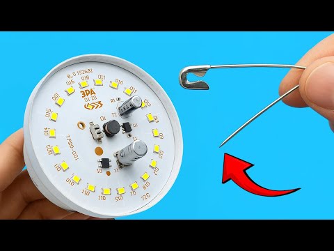 Millions of people don't know, How to fix a simple LED bulb from a safety battery, save a lot of dol