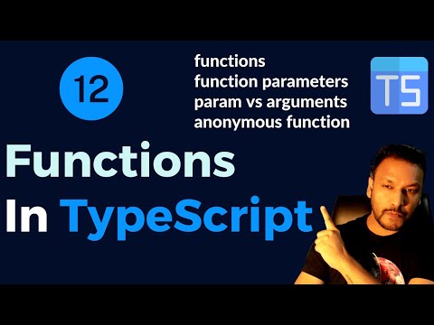 #12 - Functions in TypeScript || Anonymous Function