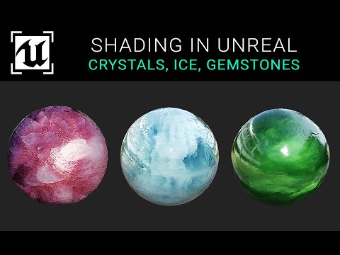 Unreal Engine 5.2 - Crystal, Ice, Gemstone Materials Tutorial