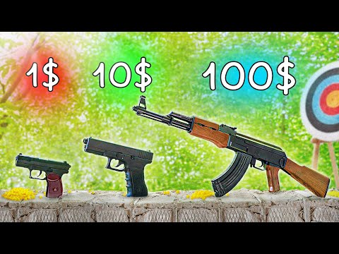 BULLET GUN FOR $1 VS $10 VS $100!