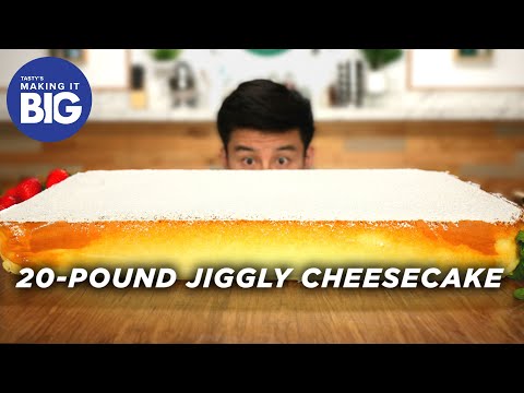 I Made A Giant 20-Pound Jiggly Cheesecake • Tasty