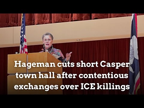 Wyoming Rep. Harriet Hageman cuts short town hall after contentious exchanges over ICE killings