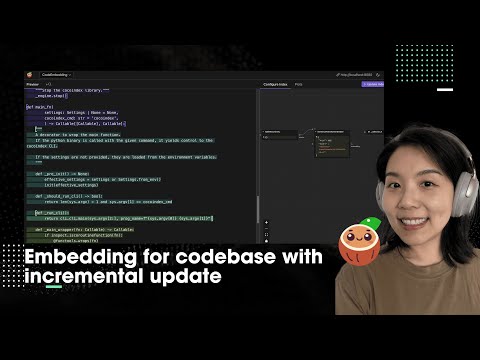 Build codebase indexing for RAG and semantic search with live update