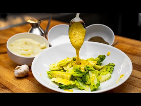 How to Make REAL Caesar Salad Dressing from SCRATCH!