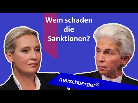 Marie-Agnes Strack-Zimmermann (FDP) und Alice Weidel (AfD) im Gespräch | maischberger