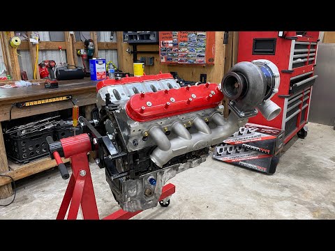 Turbo LS Truck 1000hp engine build out. intake to oil pan