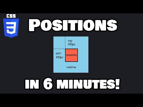 Learn CSS positions in 6 minutes! 🎯